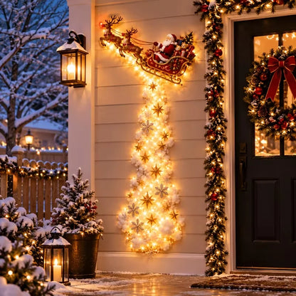 Christmas Magic Trail Wall Light – 3D LED Holiday Scene