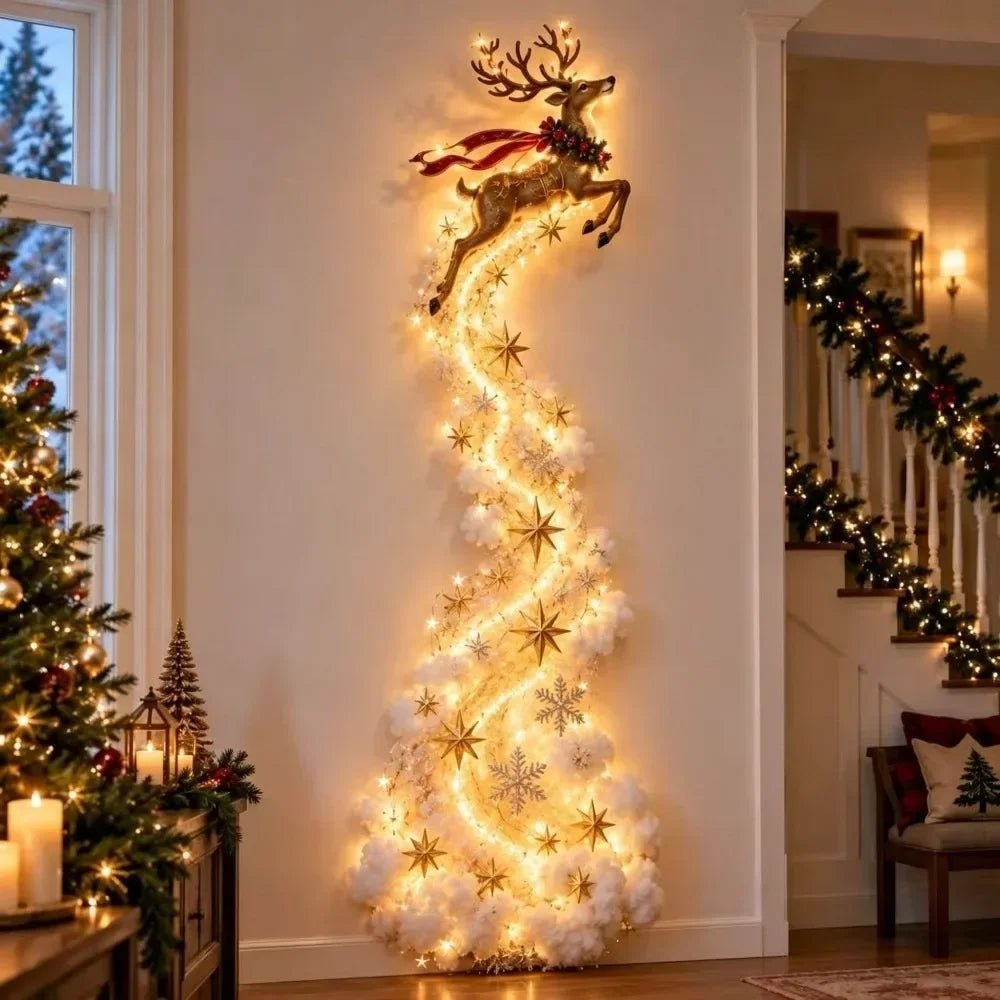 Christmas Magic Trail Wall Light – 3D LED Holiday Scene
