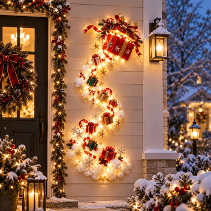 Christmas Magic Trail Wall Light – 3D LED Holiday Scene