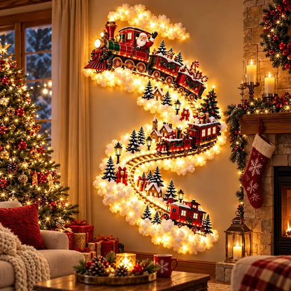 Christmas Magic Trail Wall Light – 3D LED Holiday Scene