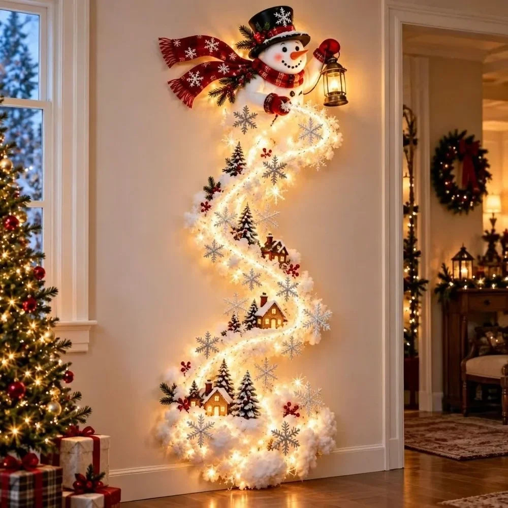 Christmas Magic Trail Wall Light – 3D LED Holiday Scene
